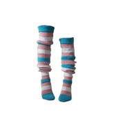 Striped Knitted Knee Leg Warmers Socks